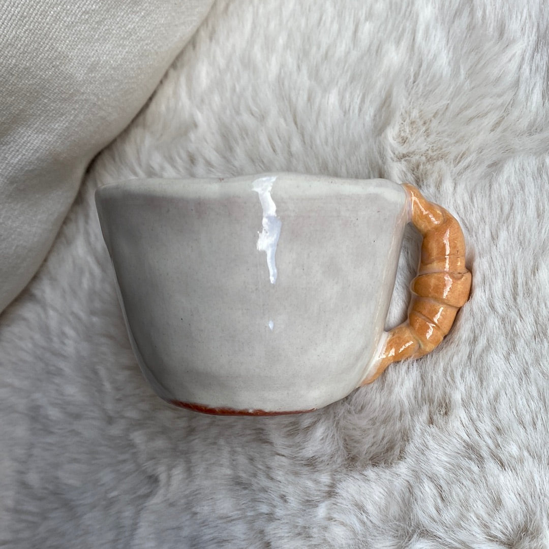 Tasse à café avec anse croissant 🥐