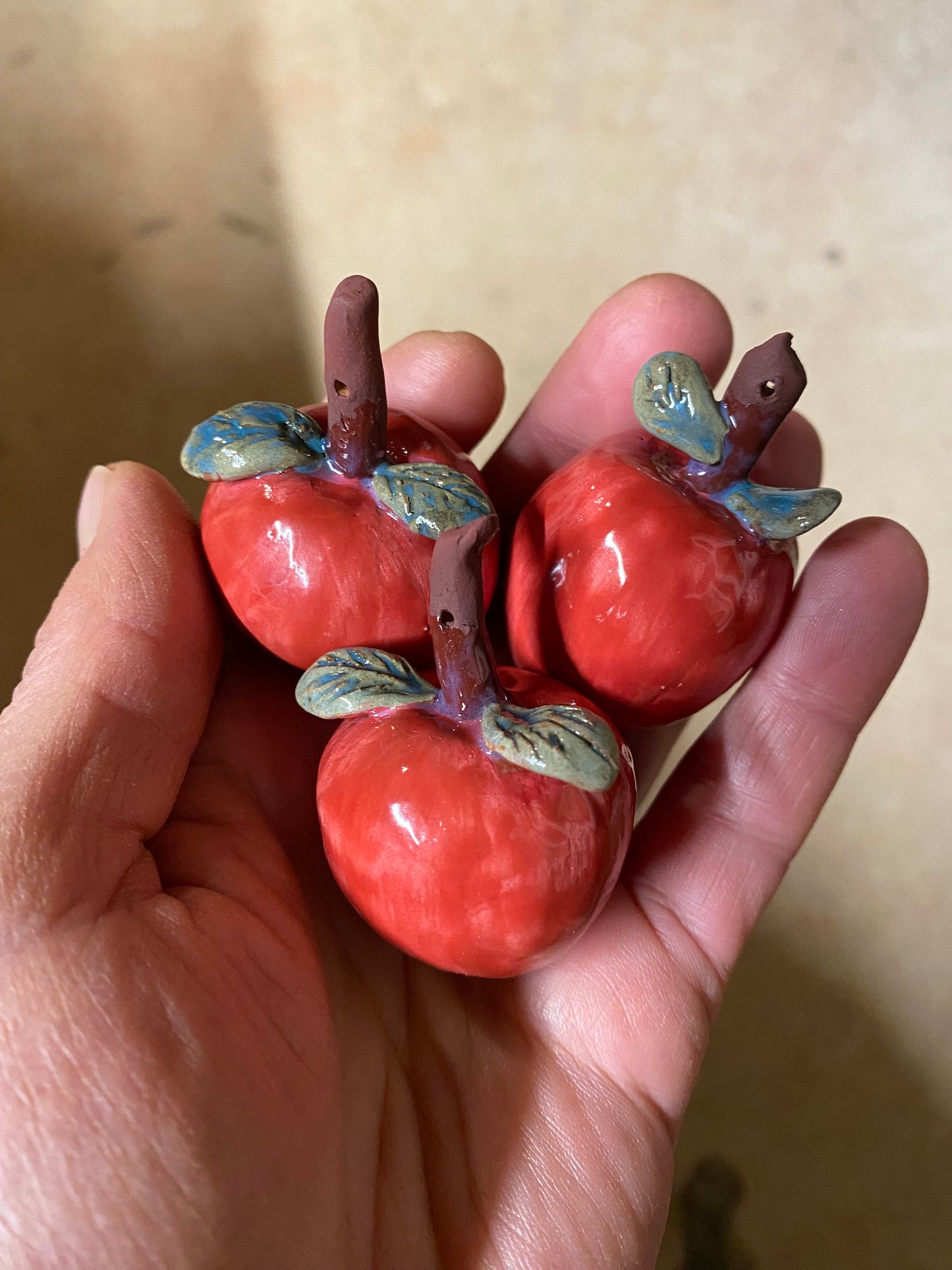 Pomme rouge de Noël