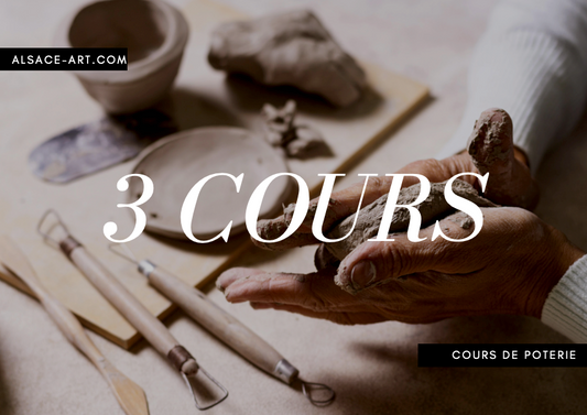 Cours de poterie : trois séances (1 personne)