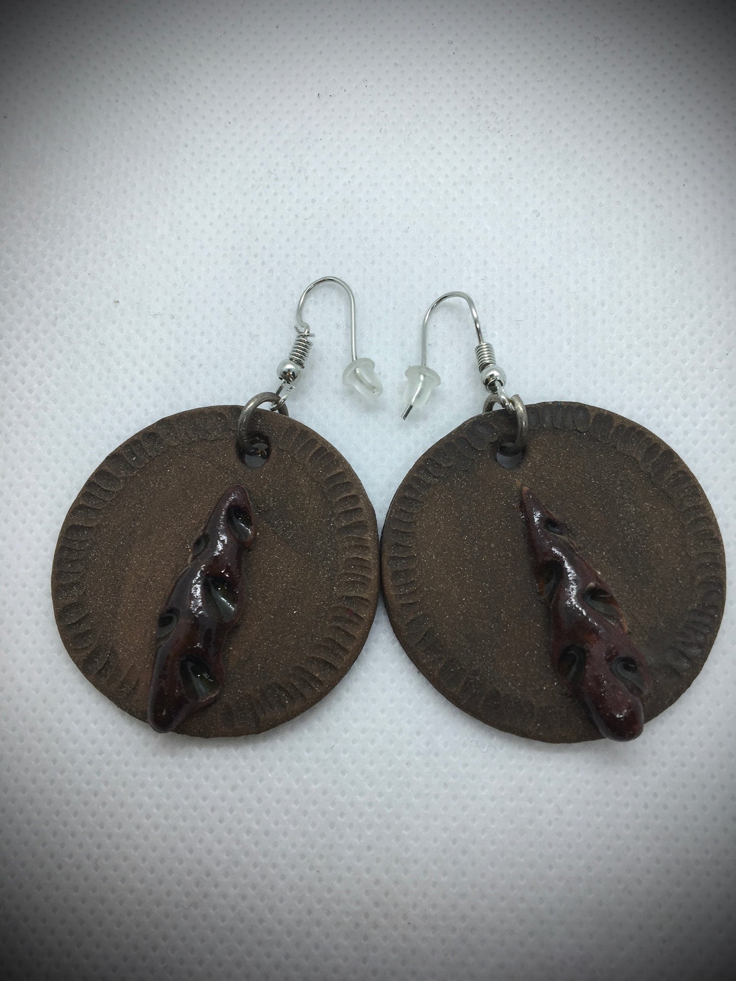 boucles d'oreilles en argile