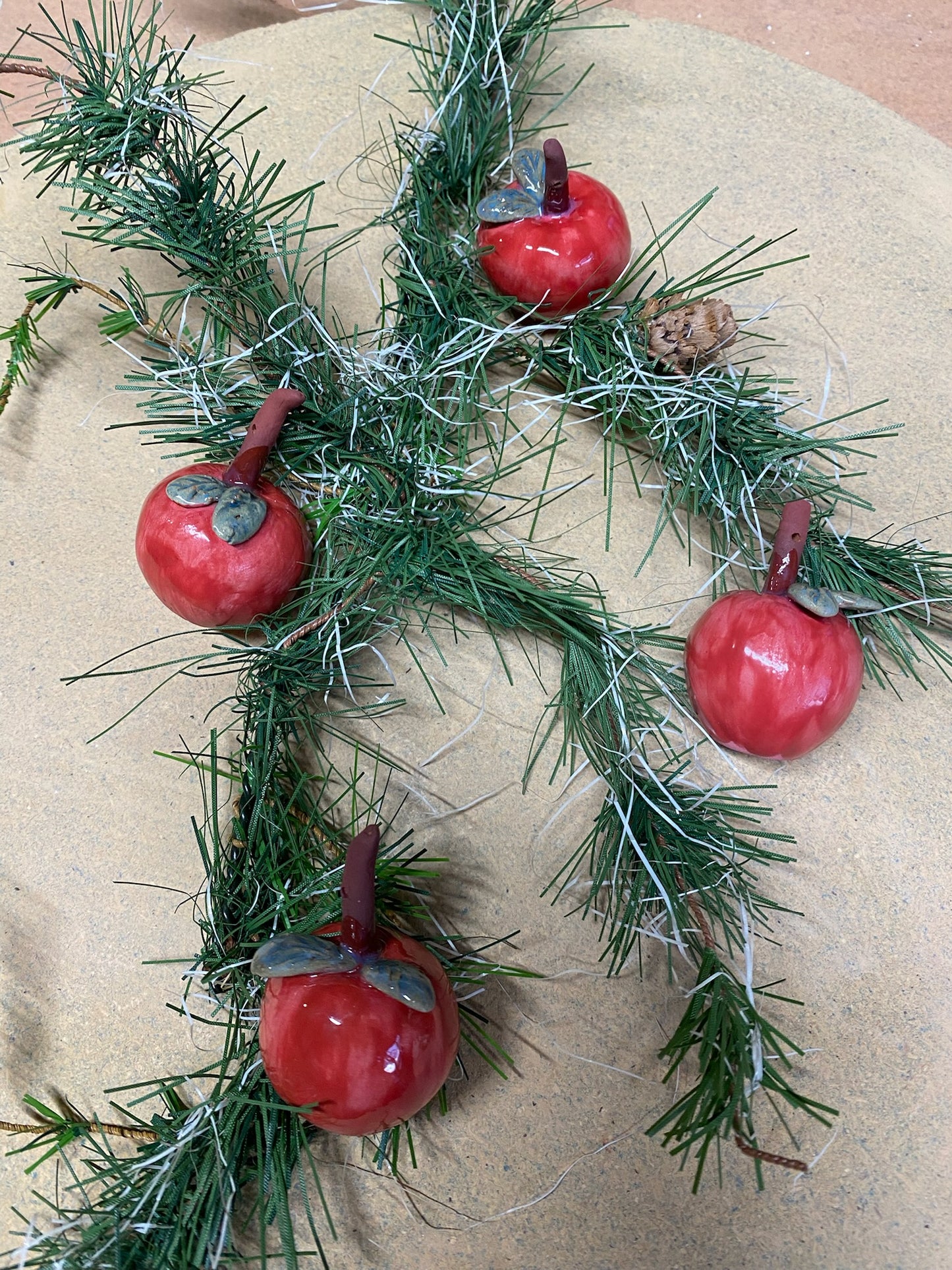 Pomme rouge de Noël