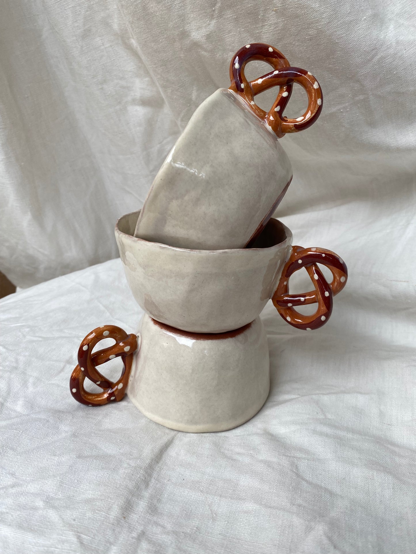 Tasse à café avec anse bretzel 🥨
