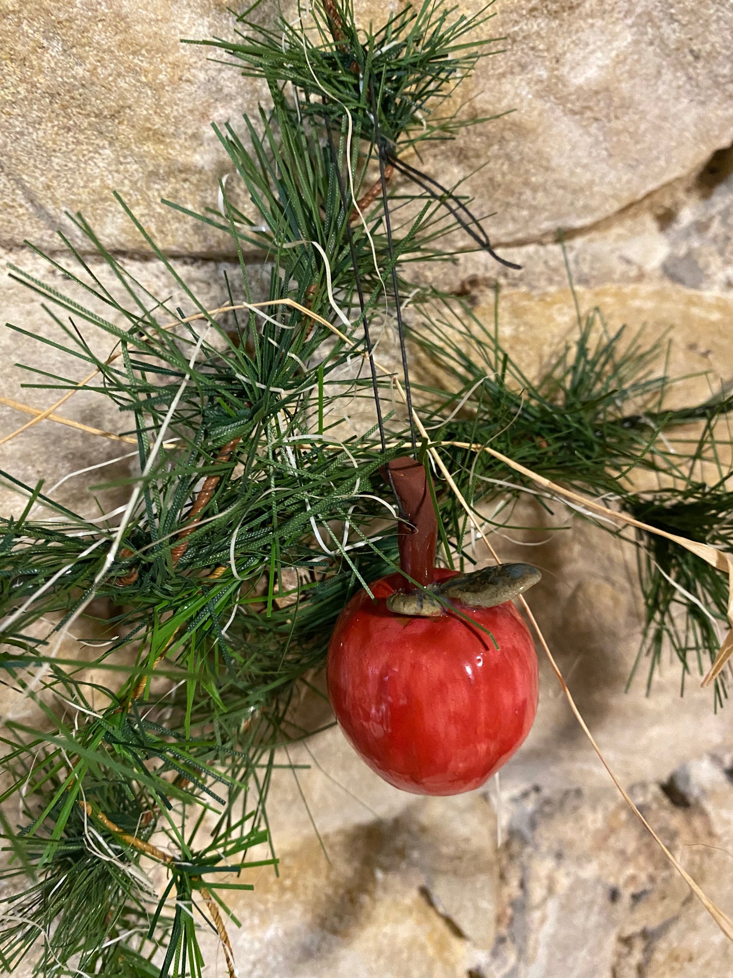 Pomme rouge de Noël