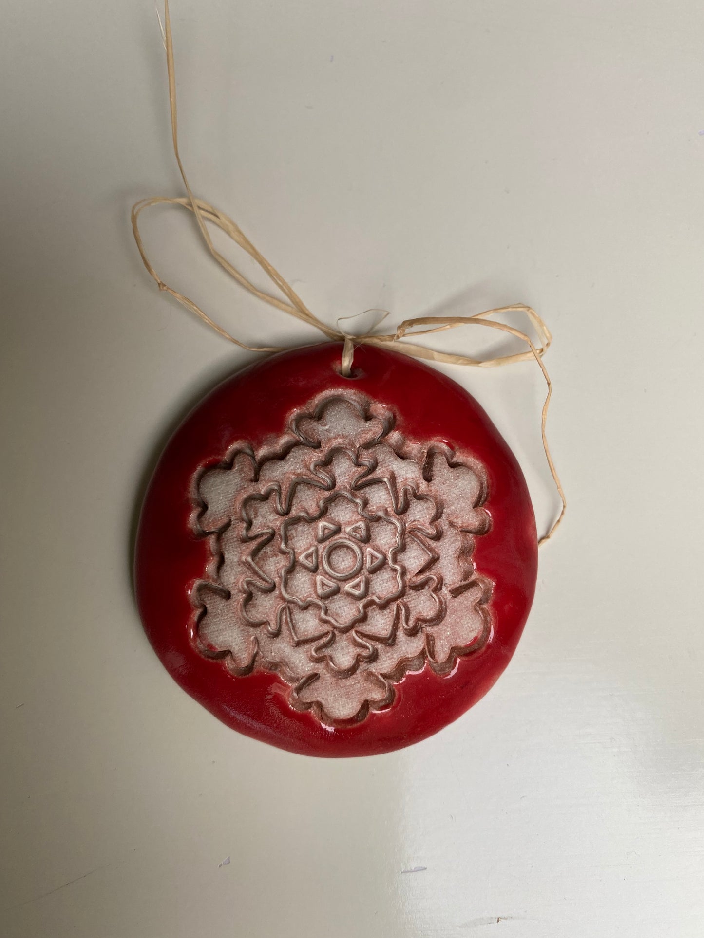 Médaillon de Noël rouge ou vert