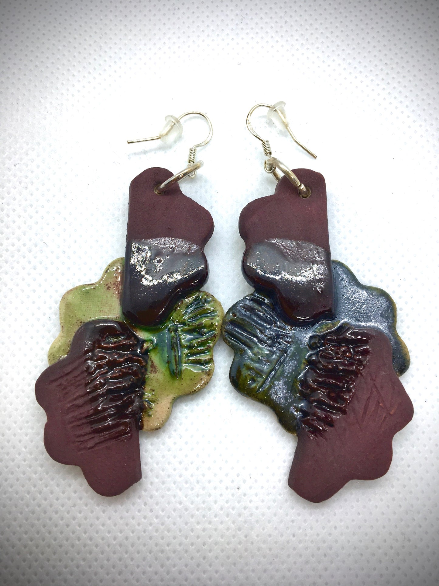 boucles d'oreilles en argile