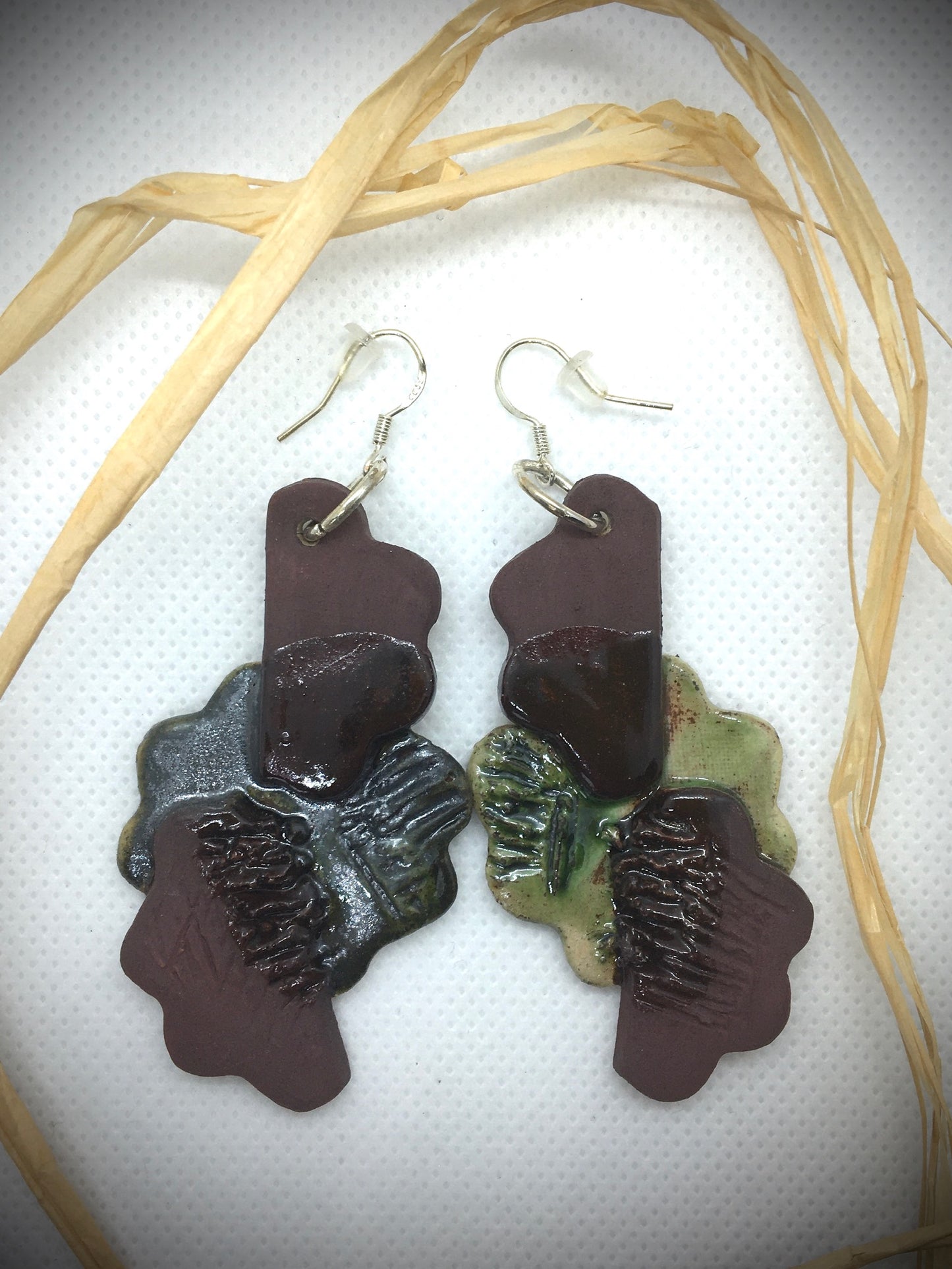 boucles d'oreilles en argile