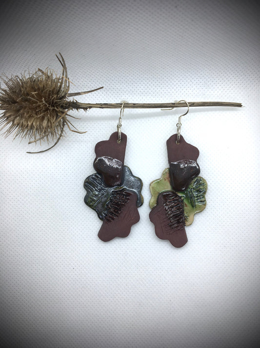 boucles d'oreilles en argile