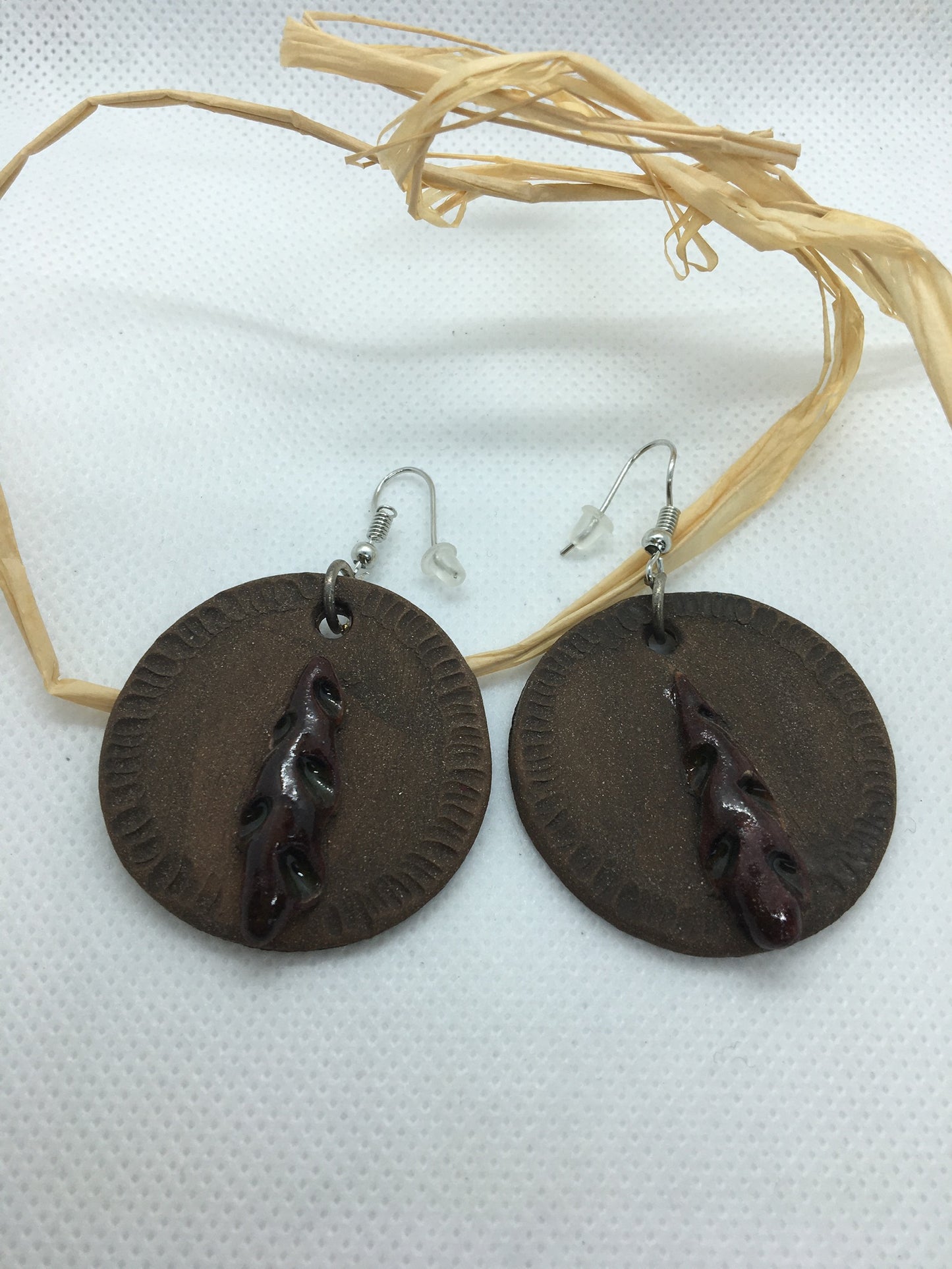 boucles d'oreilles en argile